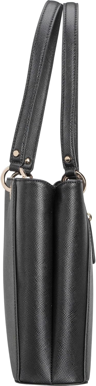 GUESS Damen Noelle Noel Tote Bag Schwarz, Schwarz