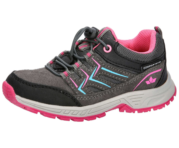 Lico Mädchen Mani Sneaker 27 EU Anthrazit Pink, 27 EU Anthrazit Pink