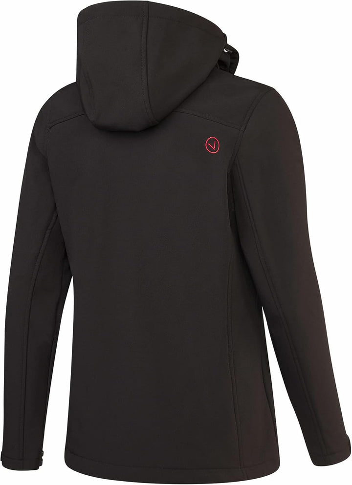 Black Crevice Damen Softshelljacke, Schwarz/Weiss