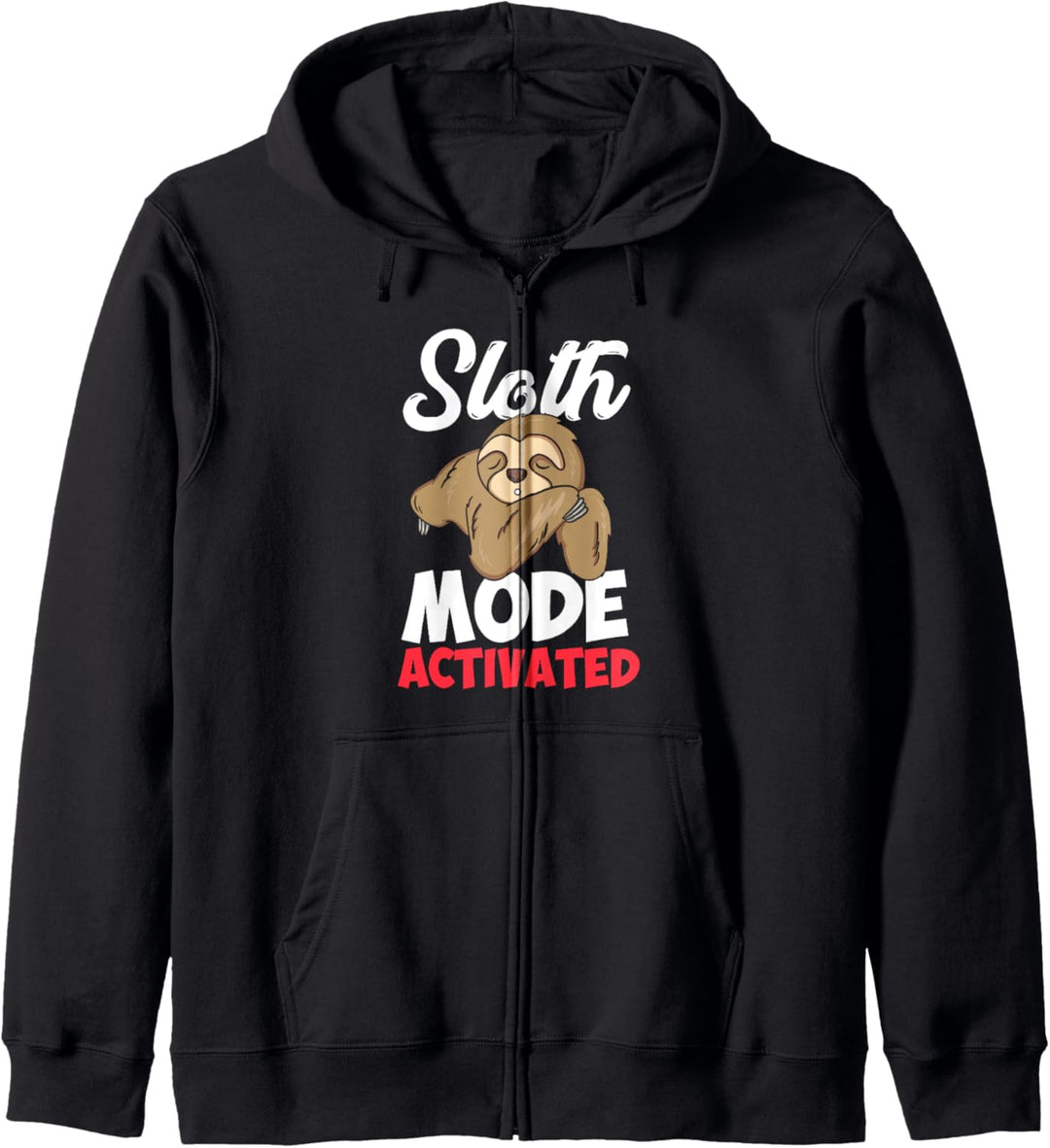 Faultier-Modus aktiviertes Faultier im Schlummerzeit-Faultier Kapuzenjacke