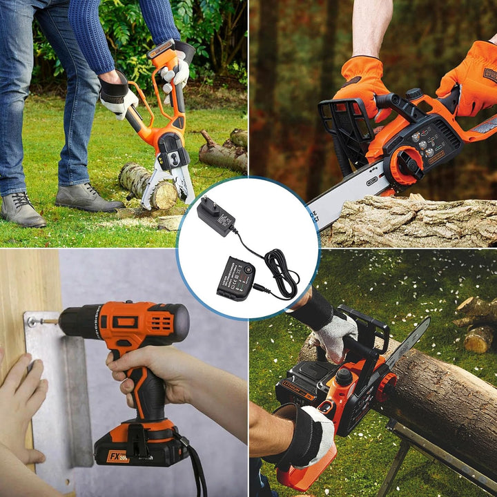 LCS1620 Ersatz Ladegerät Kompatibel mit Black &amp; Decker, 18V /20V Lithium-Akku Ladegerät für BL2018 B
