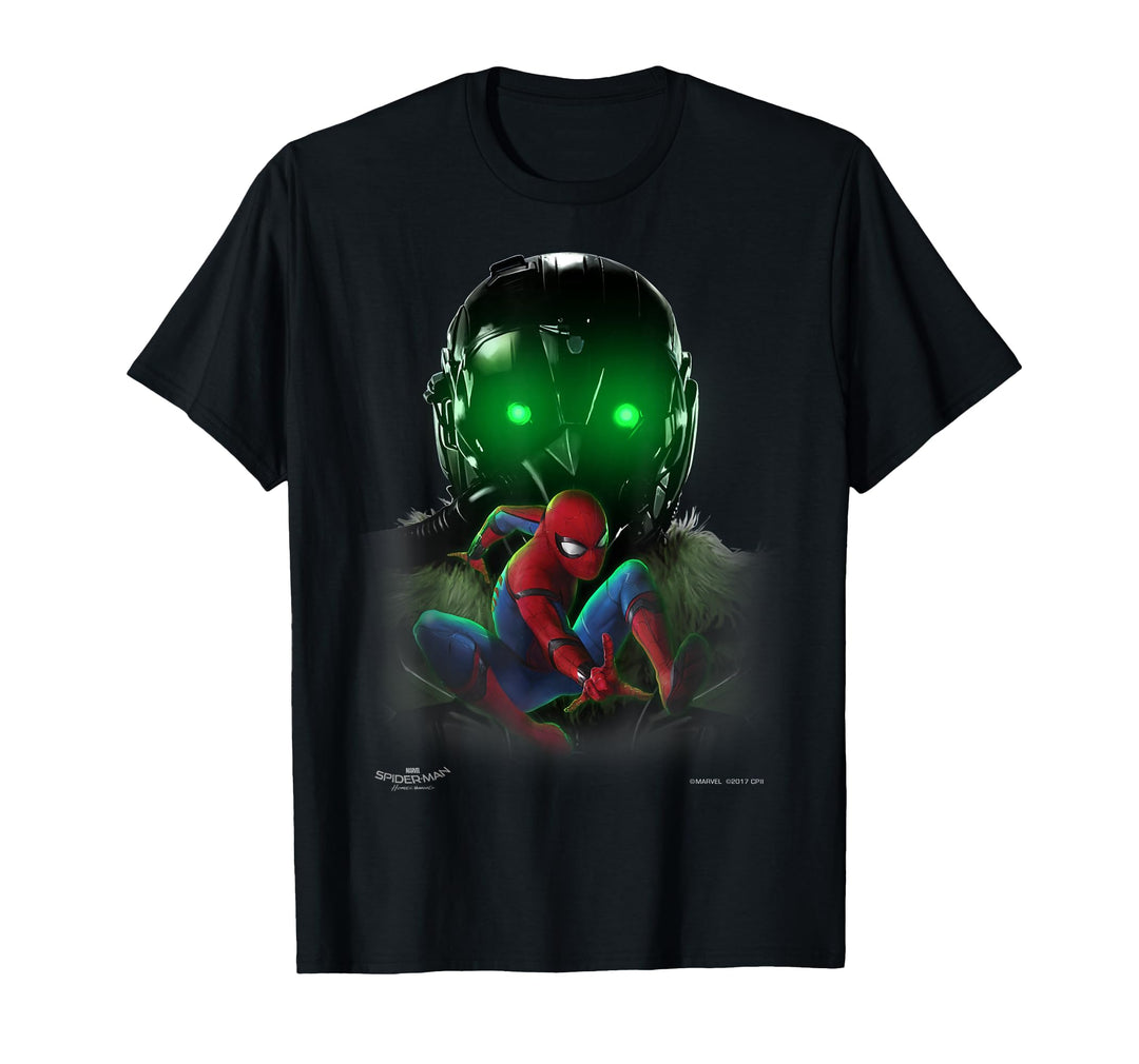 Womens Marvel Spider-Man Homecoming Beware Vulture Graphic T-Shirt Medium Black