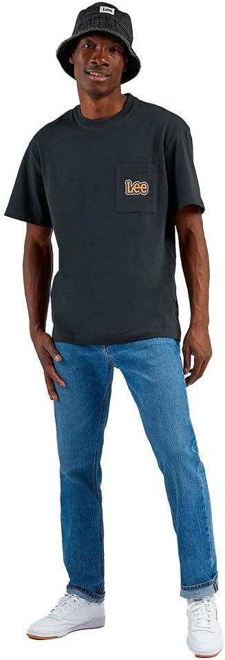 Lee Jeans Herren Stretch Regular Fit Daren Zip Fly Straight Fit Jeanshose Hose Denim Blau Schwarz Gr