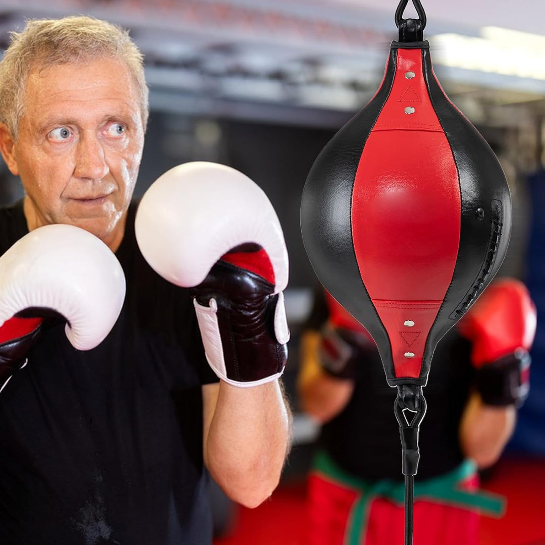 MFYOUPK Boxing - Elastischer Boxball | Flexibler Doppelendball Aus PU Leder Für Fitness Koordination