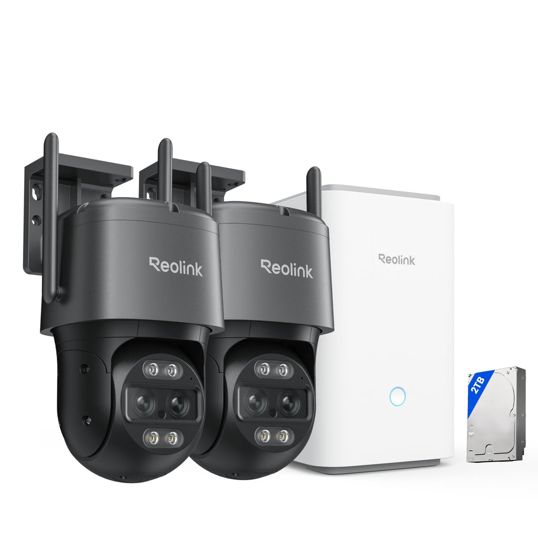 Reolink 4K 8MP Wi-Fi 6 PTZ Überwachungskamera Aussen Set, Auto-Tracking-Zoom, Dual-Objektiv, KI-Erke