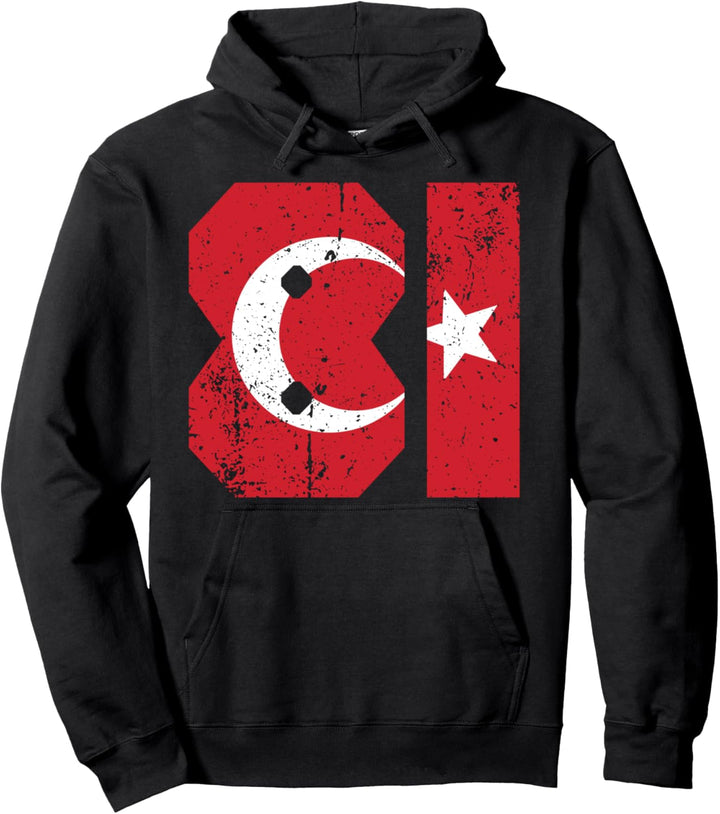 Düzce 81 Memleket Türkei Fahne Geschenkidee Pullover Hoodie