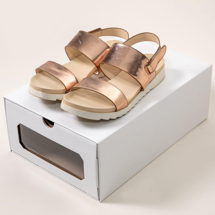 10 x PresentFill® Aufbewahrungsbox Weiss Schuhbox Schuhkiste Schuhschachtel Schuhkarton Ordnungsboxe