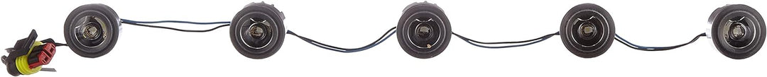 HELLA - LED-Tagfahrleuchtensatz - LEDayFlex - 12/24V - rund - Einbau - Lichtscheibenfarbe: glasklar