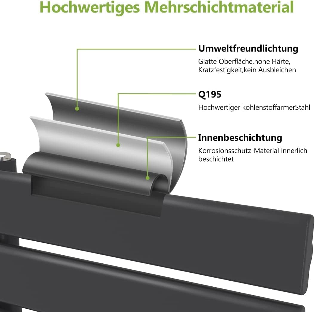 S'AFIELINA Badheizkörper Paneel Heizkörper Bad 1599x600mm Handtuchheizkörper 1005W, Handtuchtrockner