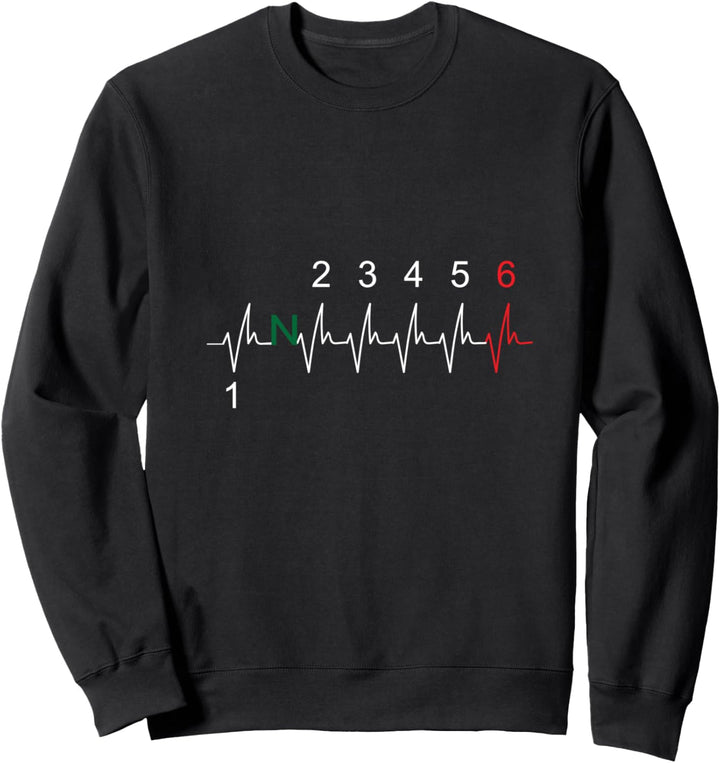 Motorrad Schaltung Getriebe Biker Geschenk Sweatshirt