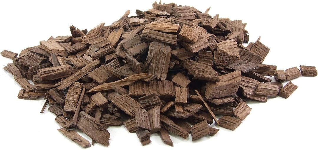 AlcoFermBrew Amerikanische Eichenholzchips Stark Getoastet 100g Für Wein und Spirituosen Intensives