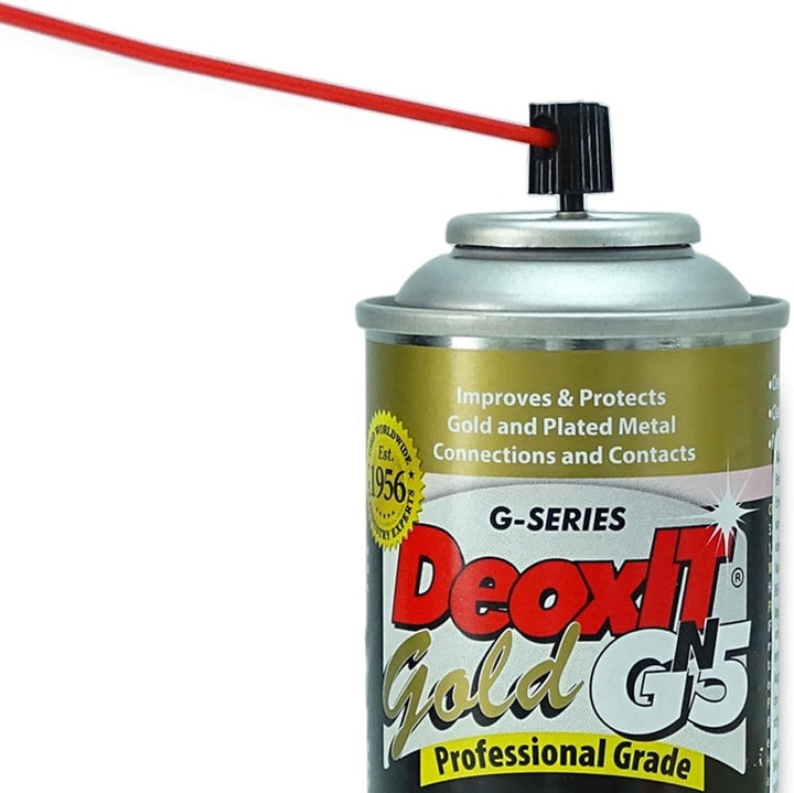 Caig DeoxIT GN5S-6N Gold Kontaktspray mit keepdrum Mikrofasertuch