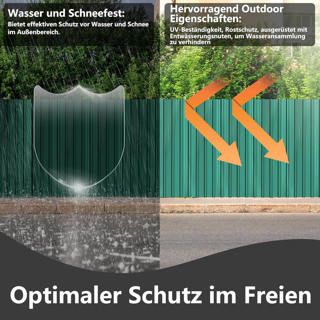 24er Dachbleche Trapezblech 129,5x45cm Stahlblech Formblech Platten Dachplatten Wetterfest Wellblech