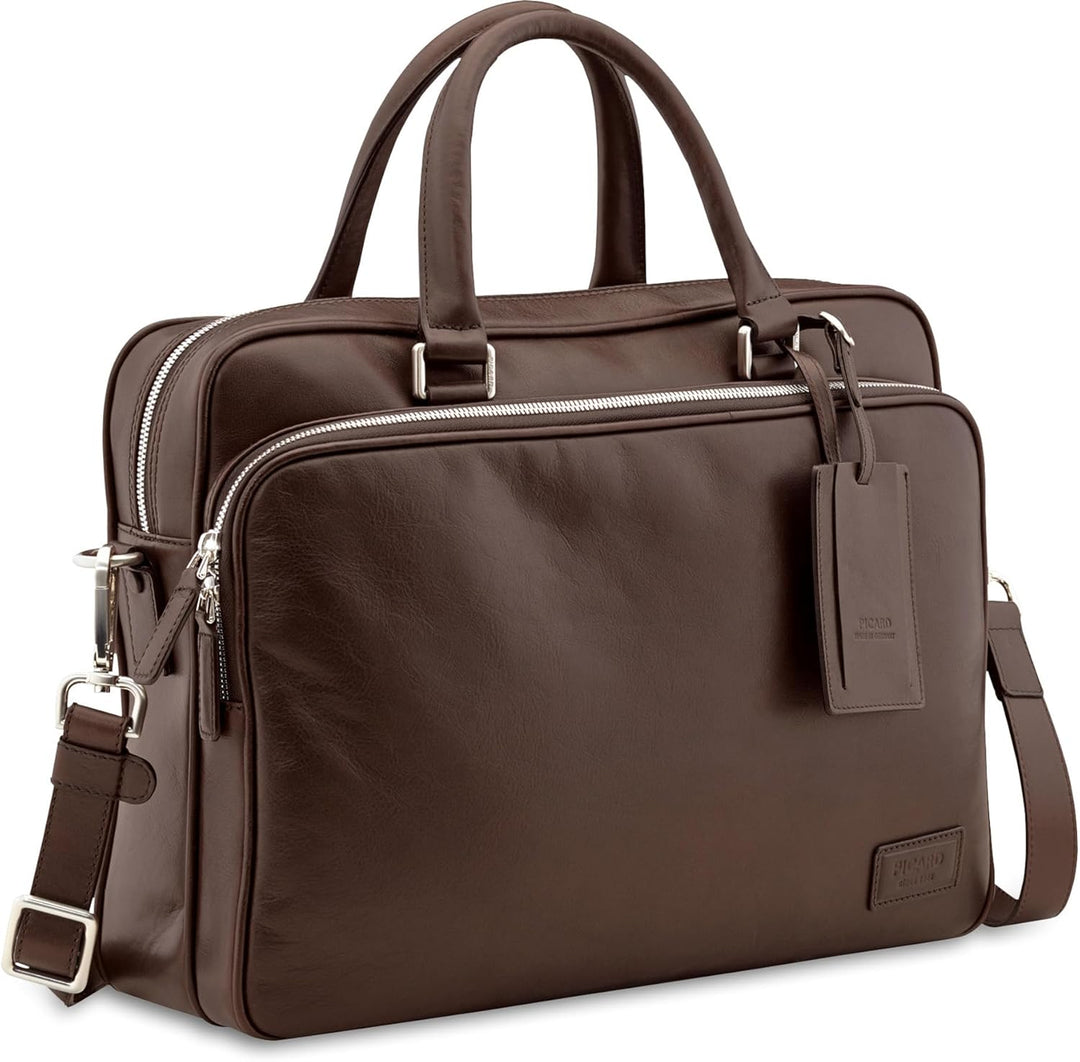 Picard Herren Laptoptasche AUTHENTIC aus Rindsleder OneSize | mit Reissverschluss | Laptoptasche | B