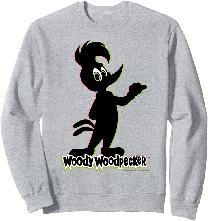 Woody Woodpecker Outlined Silhouette Portrait Sweatshirt