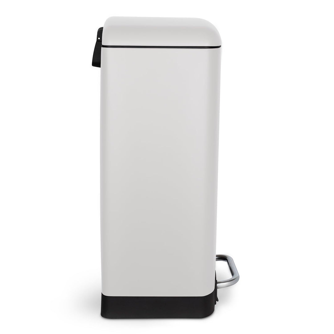 Les Collectors Mülleimer N°728, 30 L, passend für 30–50-Liter-Säcke, Küchen-Tretabfalleimer Edelstah