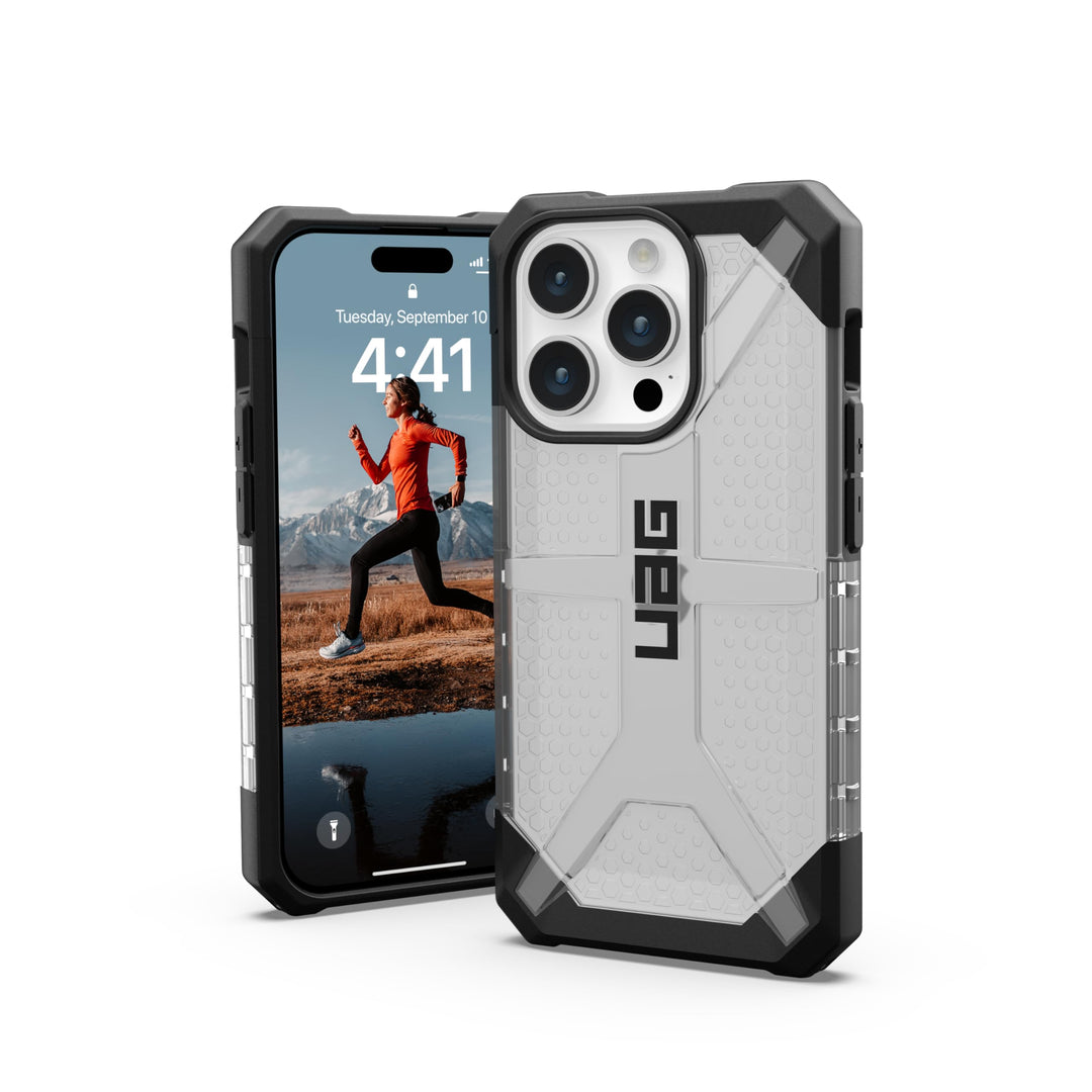 URBAN ARMOR GEAR Plasma Hülle kompatibel mit Apple iPhone 15 Pro [Wireless Charging kompatibles Cove