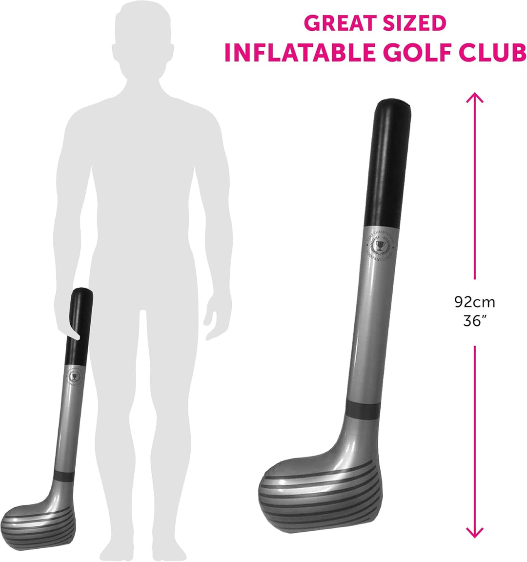 Aufblasbarer Golfschläger - 24 Stück - Neuheit Verkleidung Golf Club Prop - Perfektes Zubehör für Sp