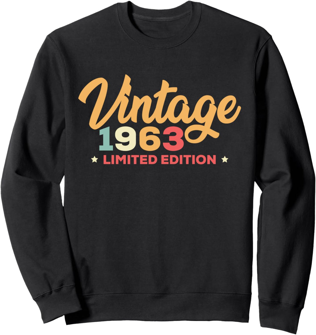 60. Geburtstag Design – 1963 Vintage Limited Edition Sweatshirt
