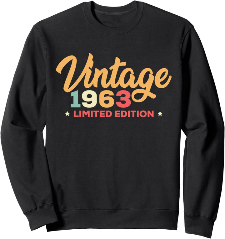 60. Geburtstag Design – 1963 Vintage Limited Edition Sweatshirt