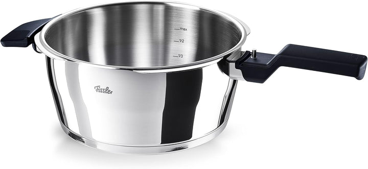 Fissler Vitaquick / Schnellkochtopf (4,5 L, Ø 22 cm) Edelstahl-Dampfkochtopf, 2-Garstufen, Made in G