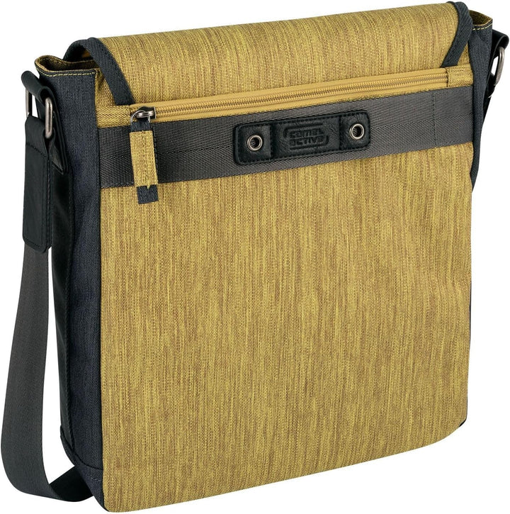 camel active Satipo Herren Umhängetasche Messenger Bag Gelb, Gelb