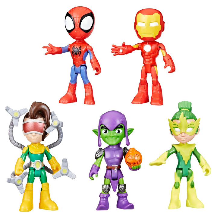 Marvel Spidey und Seine Super-Freunde, Freunde & Schurken Set, Action-Figurenset Helden & Bösewichte