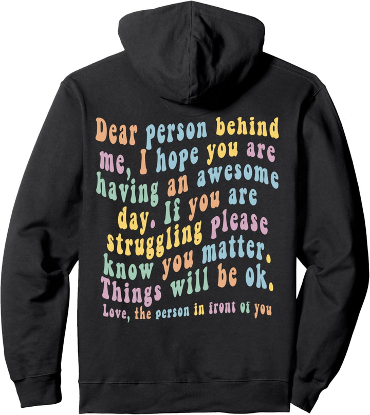Liebe Person hinter mir Pullover Hoodie