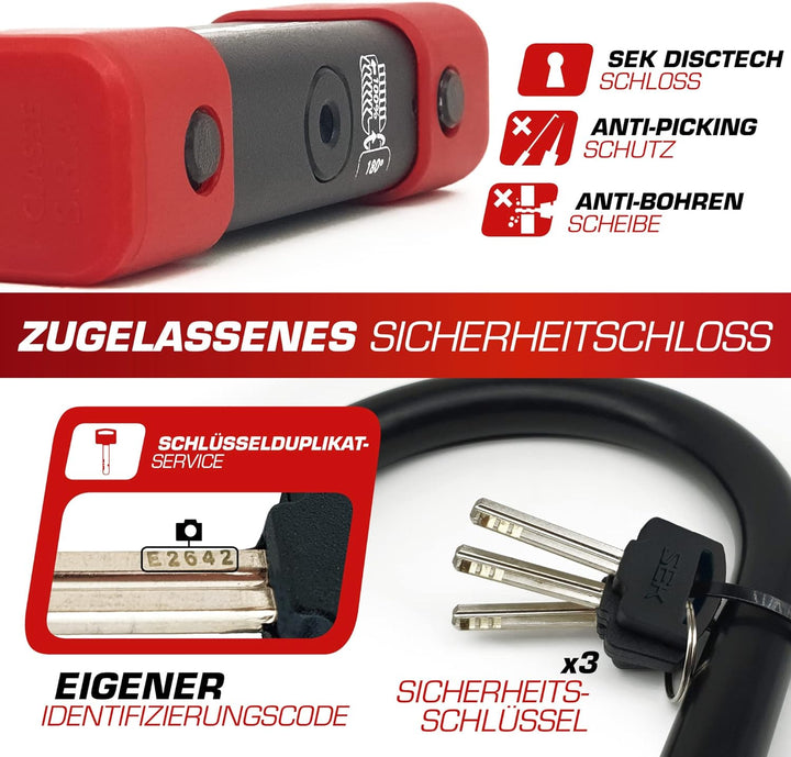 Schloss Radikal RK250 U-Form SRA-, FFMC-zugelassen