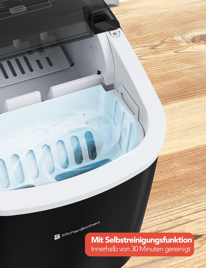 KitchenBrothers Eiswürfelmaschine Klein - Crushed Ice Maschine - Eiswürfel Maschine, Würfel - Ice Cu