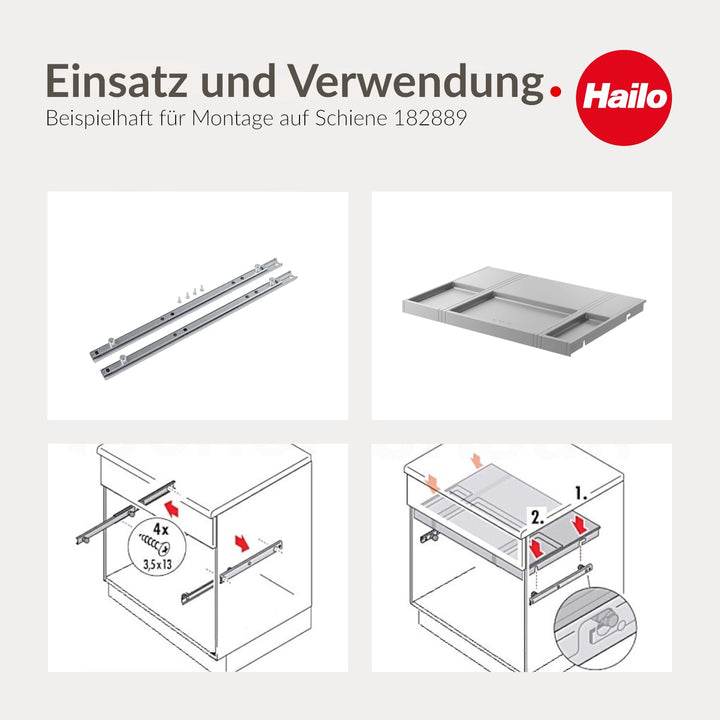 Tablarboden Hailo 450 System Deckel Ablage Multideckel Einlegeboden Eimerdeckel