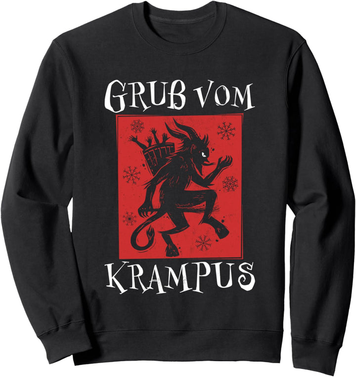 Gruss Vom Krampus Nikolaus Kramperl Perchten Krampus Sweatshirt
