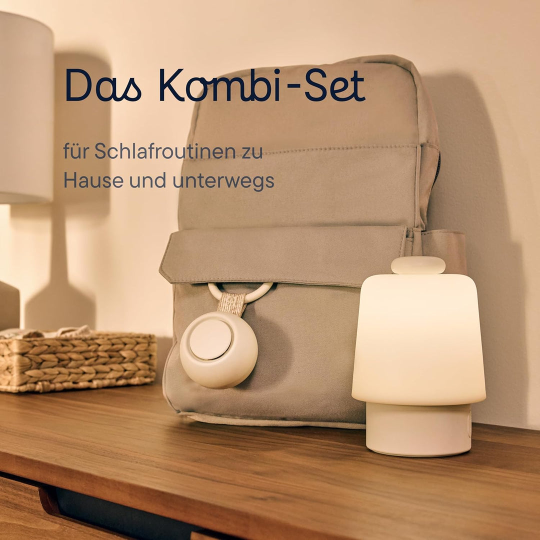 Hatch Go | Tragbares Geräuschgerät für Babys und Kinder | Schlafhilfe | 10 Beruhigende Klänge | Weis