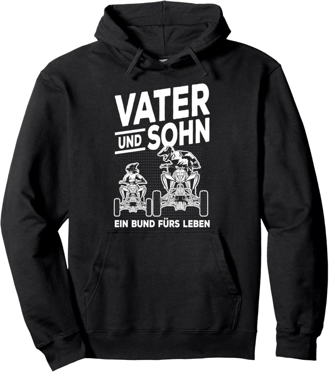 Vater und Sohn Papa Quad Fahrer ATV Geschenk Pullover Hoodie