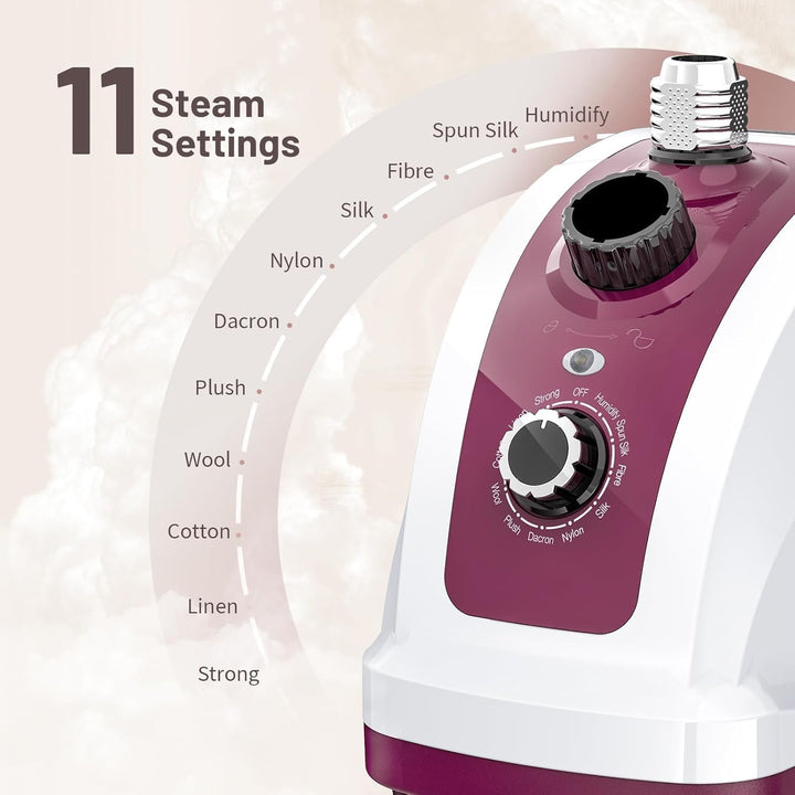 Yabano Dampfglätter & Vertikaler Steamer, 1950W Professioneller Kleiderdampfer, 40 g/min Konstanter