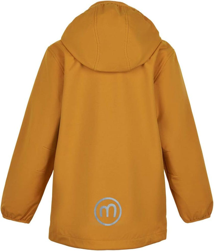 MINYMO Unisex Kinder Softshell Jacket-Solid Coat 116 Goldorange, 116 Goldorange