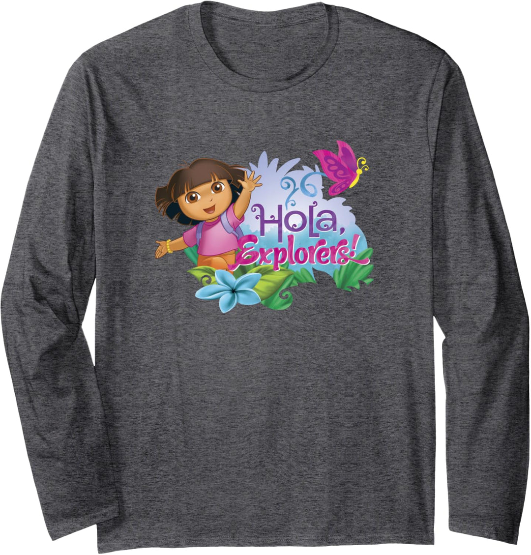 Dora the Explorer Spring Butterfly Hola Langarmshirt