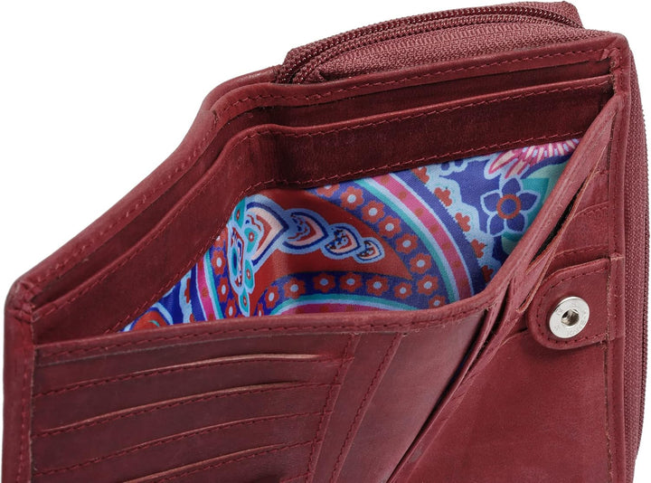 bruno banani Geldbörse Echt Leder rot Damen - 021337, Rot