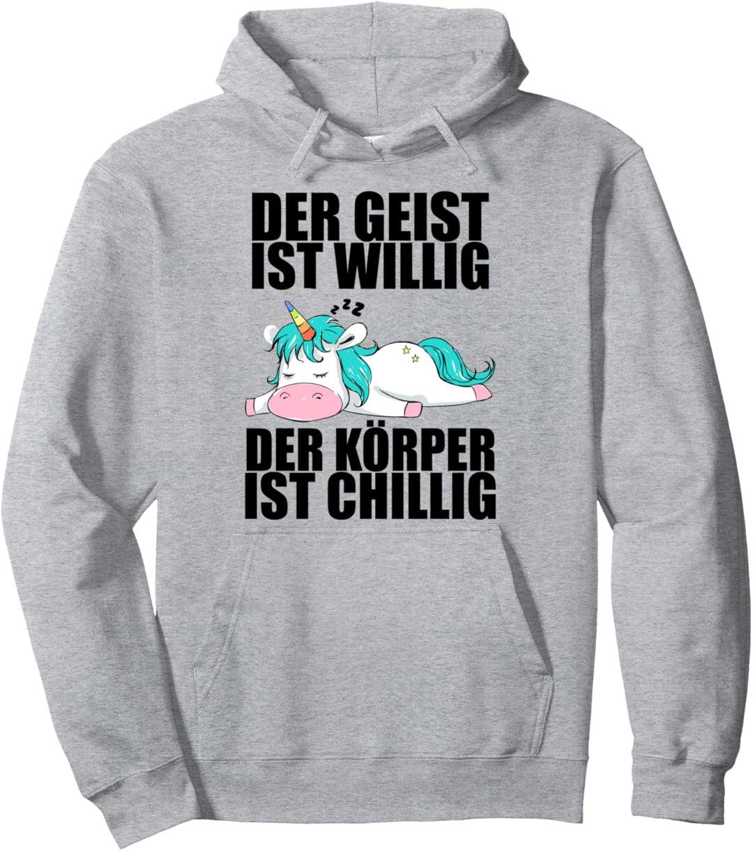 Lustige Sprüche Einhorn Mitarbeiterin Arbeitskollege Büro Pullover Hoodie