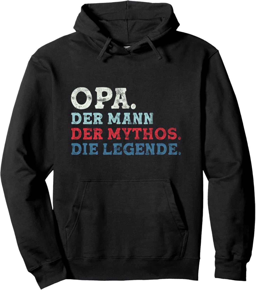 Opa Der Mann Der Mythos Die Legende - Vintage Opa Sprüche Pullover Hoodie