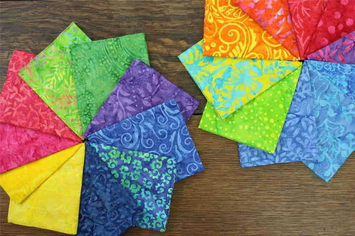LoudElephant Stoffbündel aus Baumwolle, vorgeschnitten, Fat Quarter, Blau, Blau