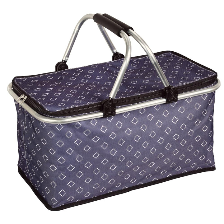 KESPER | Einkaufskorb mit Thermobeschichtung, faltbar, Material: Polyester mit Metallrahmen, Masse: