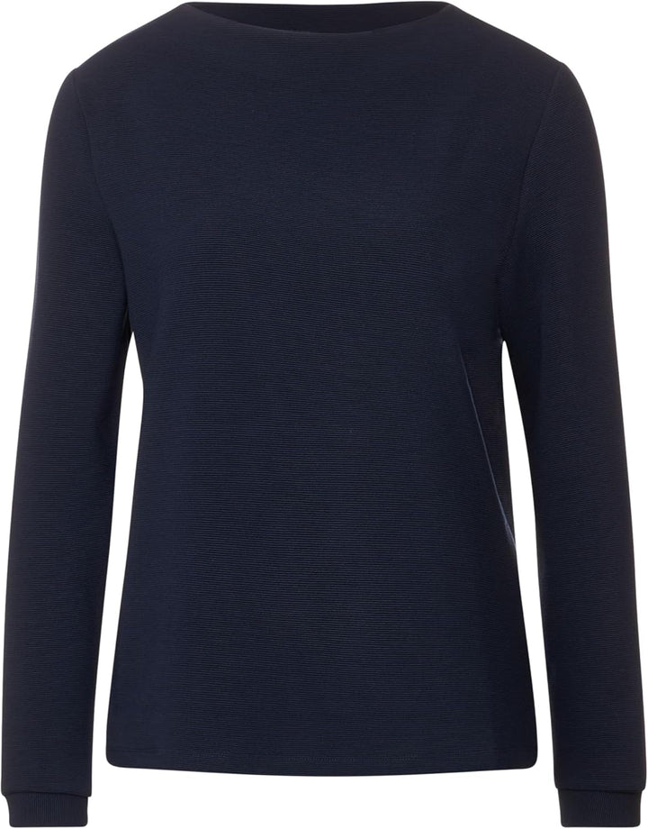 Street One Damen Langarmshirt, Deep Blue