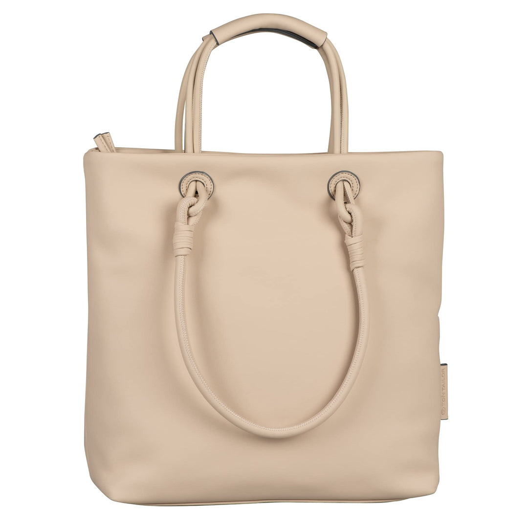 TOM TAILOR Damen Olivia Shopper mit Reisverschluss Beige, Beige