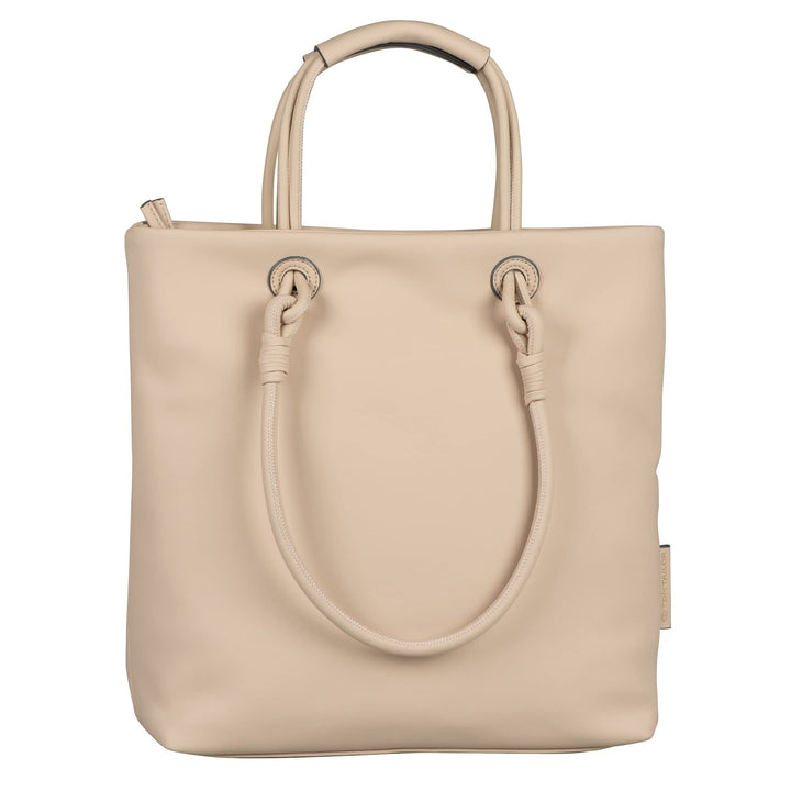 TOM TAILOR Damen Olivia Shopper mit Reisverschluss Beige, Beige