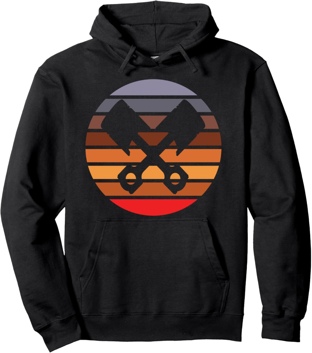 Motorrad Petrolhead Kolben Kreuz Cross Lifestyle Pullover Hoodie