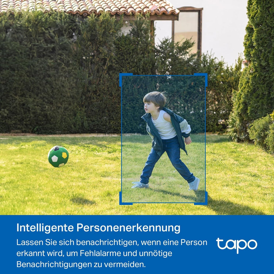 Tapo C410 Überwachungskamera Aussen Akku 2 Pack, 2K Auflösung, Farbnachtsicht, MicroSD-Speicher, 640
