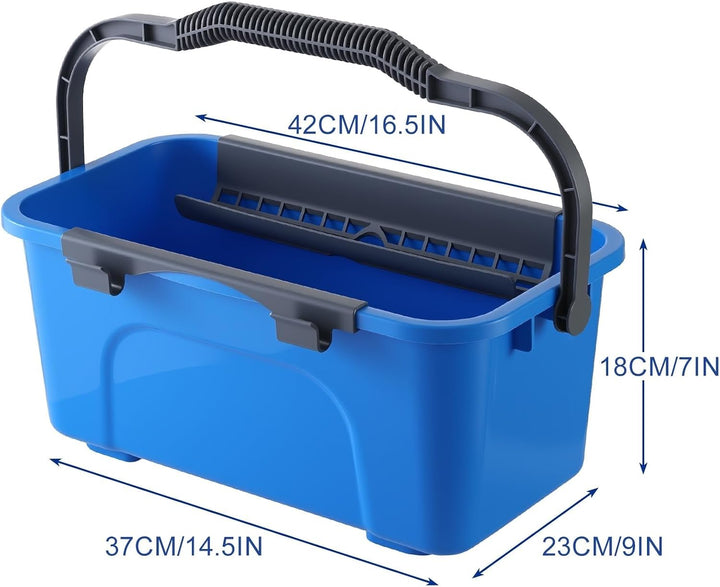 Mitclear Fensterreiniger Set, Profi Fensterputzer mit Eimer 12L, Fensterwischer 35CM, Fenster Einwas