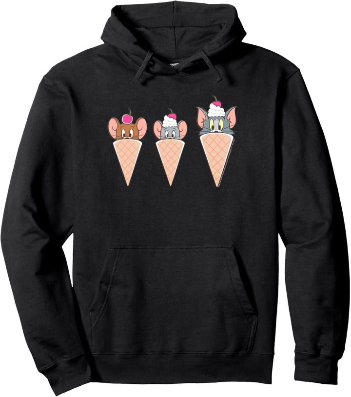 Tom and Jerry Cherry on Top Pullover Hoodie