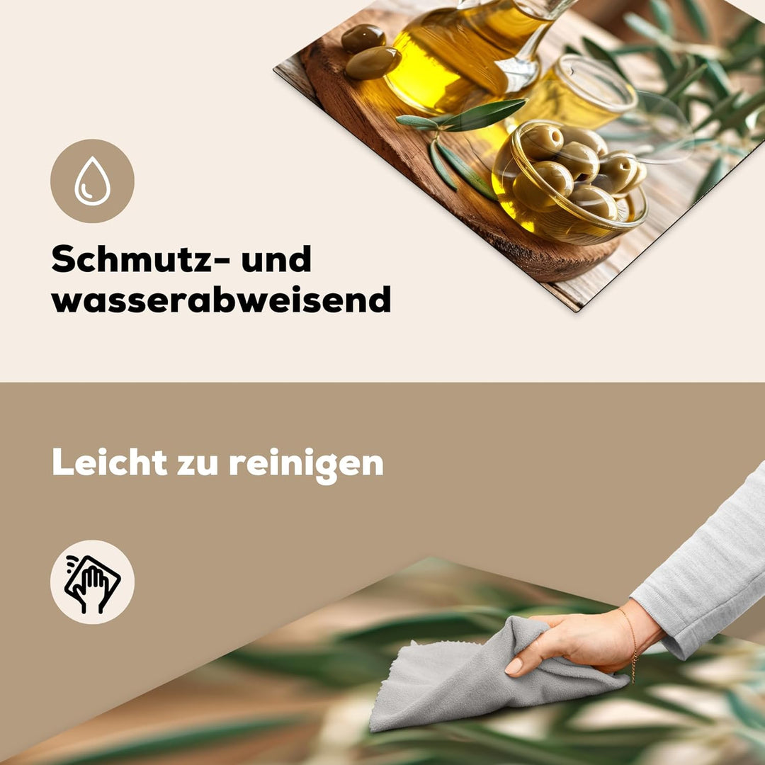 KitchenYeah© Herdabdeckplatte Einteilig Ceranfeld Abdeckplatte für Induktionsschutz Ceranfeldabdecku